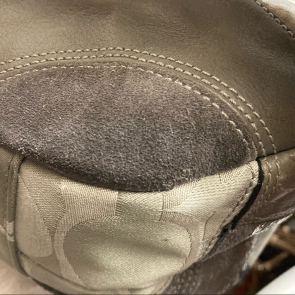 Coach rare gray patchwork Madison hobo bag RARE - Picture 11 of 16